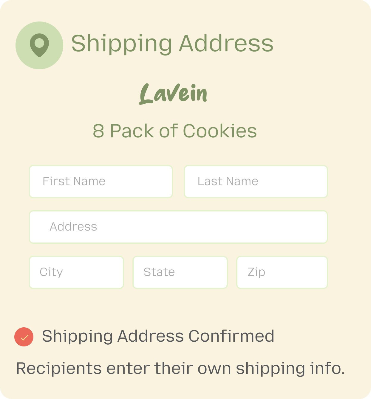 Shipping Address